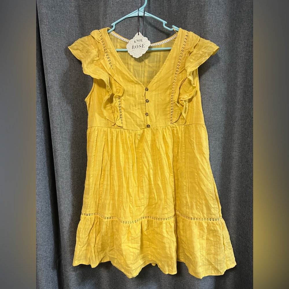 Brand new with tags, Knox rose yellow knee length dress